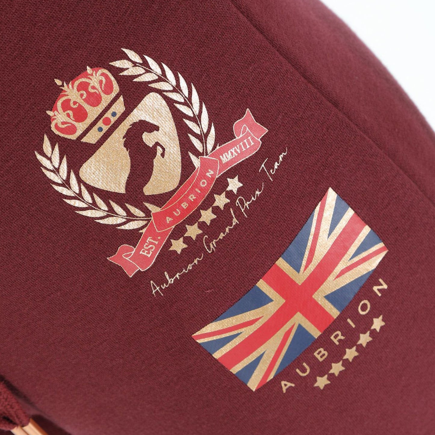 SHIRES 8535 AUBRION TEAM JOGGERS-MAIDS BURGUNDY.