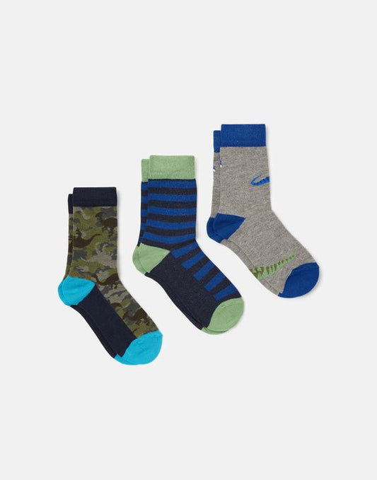 Joules 215442 Brill Bamboo Dinasaur Socks.