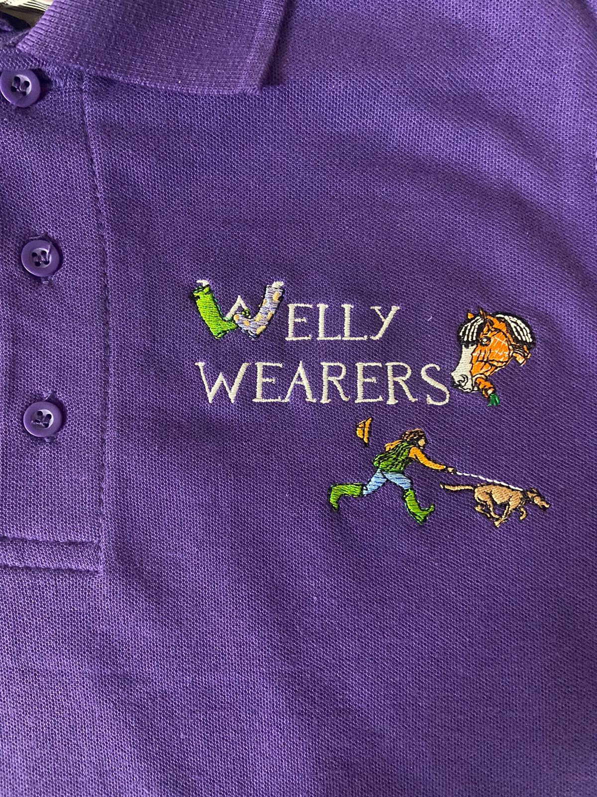 Welly Wearers Polo Shirt Purple