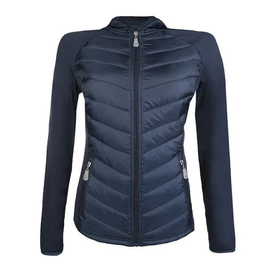 HKM JERSEY/NYLON JACKET PRAG STYLE DEEP BLUE