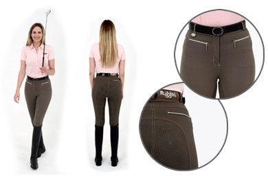 Rugged GS5 Ladies Wood Brown Breech Gel Seat