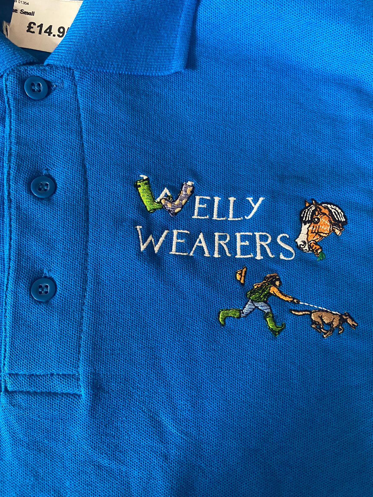Welly Wearers Polo Shirt Blue