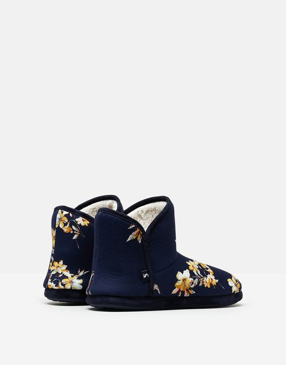 Joules Cabin Slippers 215463 Navy Flowers