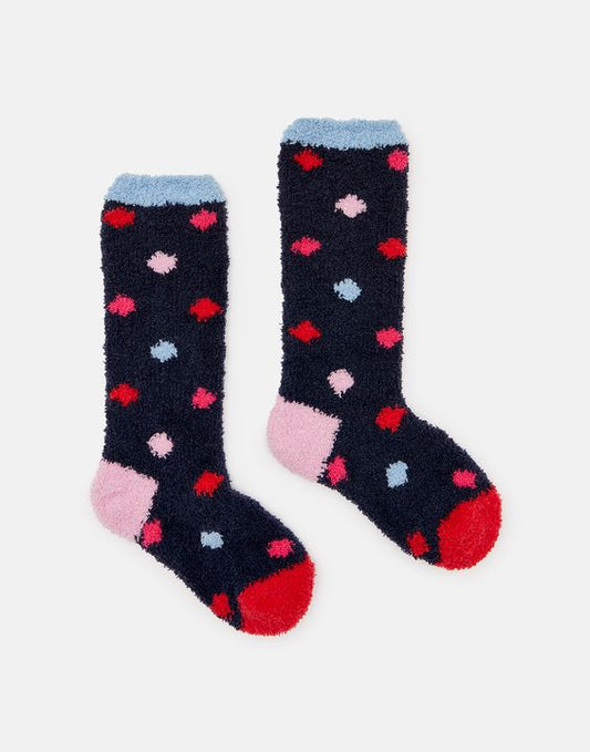 JOULES 214553 FLUFFY MULTISPOT SOCKS