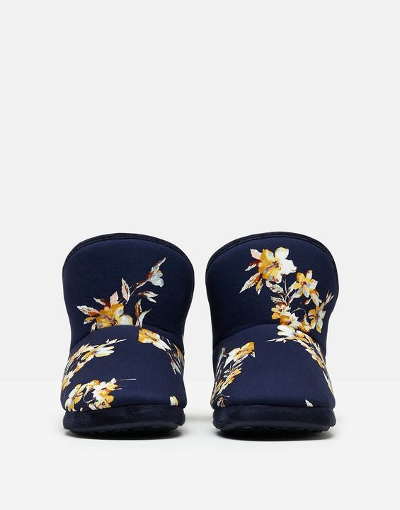 Joules Cabin Slippers 215463 Navy Flowers