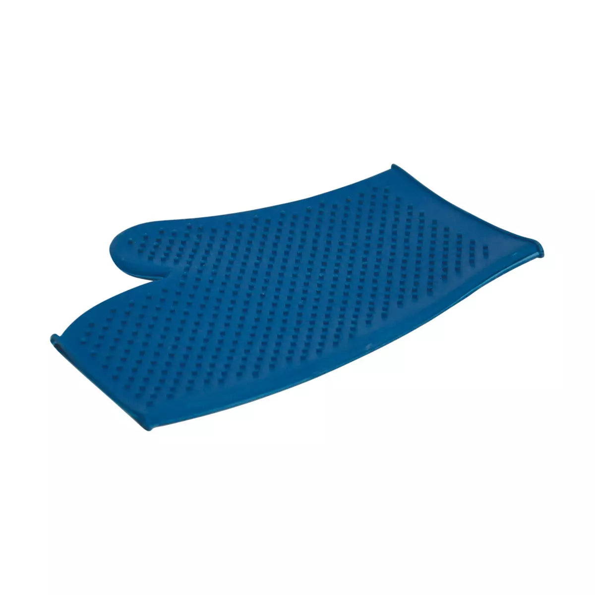 Lincoln Blue Rubber Grooming Mitt