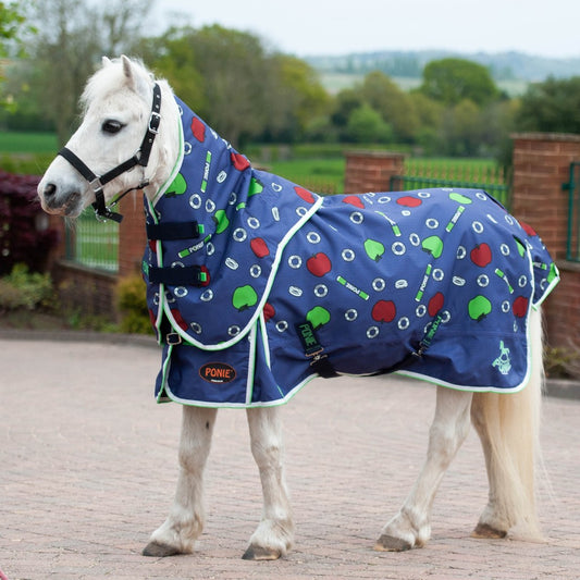 Gallop Ponie 'Apple & Mints' Dual 0g Turnout Rug & Neck Set