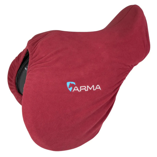 Shires Arma Maroon Fleece Saddle Cover