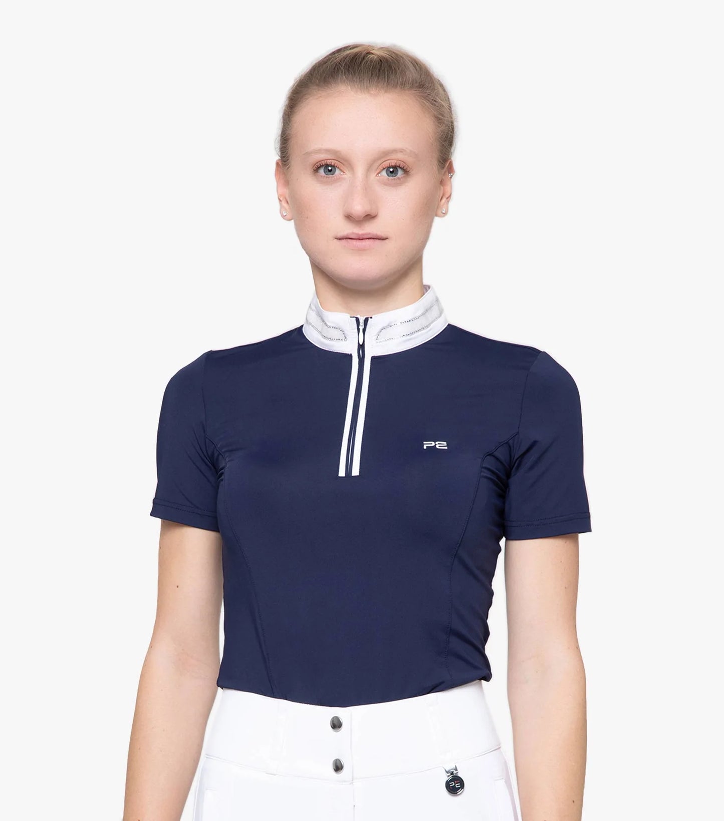 Premier Equine Maria Ladies Short Sleeve Diamonte Show Shirt