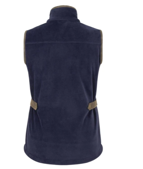 Hoggs Of Fife Stenton Ladies Fleece Gilet Midnight Navy.