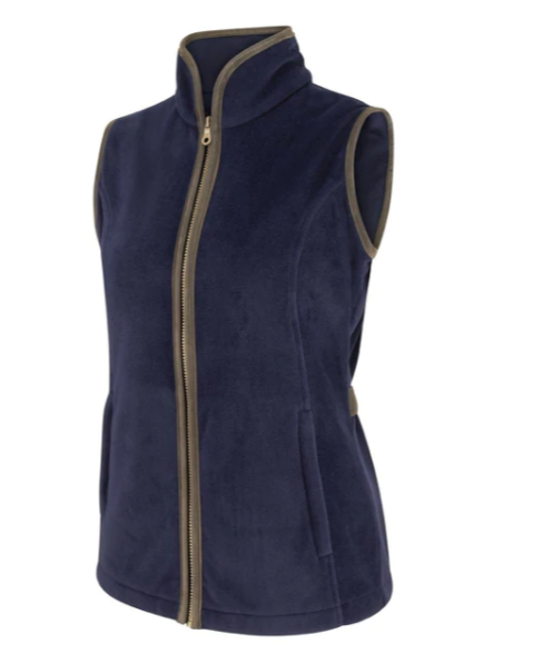 Hoggs Of Fife Stenton Ladies Fleece Gilet Midnight Navy.