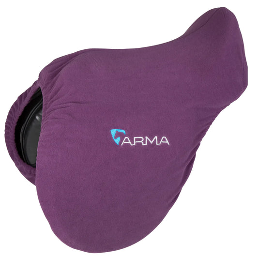 Shires Arma Plum Fleece Saddle Cover