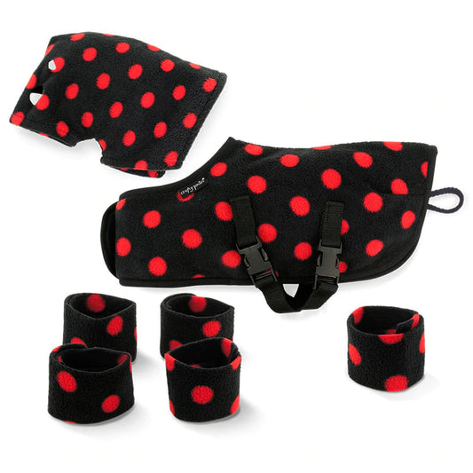 Crafty Pony Snuggle Set Black/red Spot