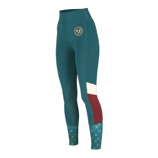 Shires Maids Aubrion Eastcote Dark Green Riding Tights