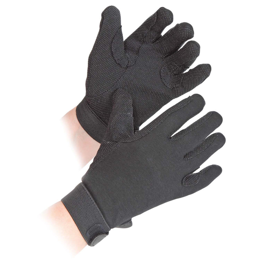 Shire Black Childrens Newbury Gloves