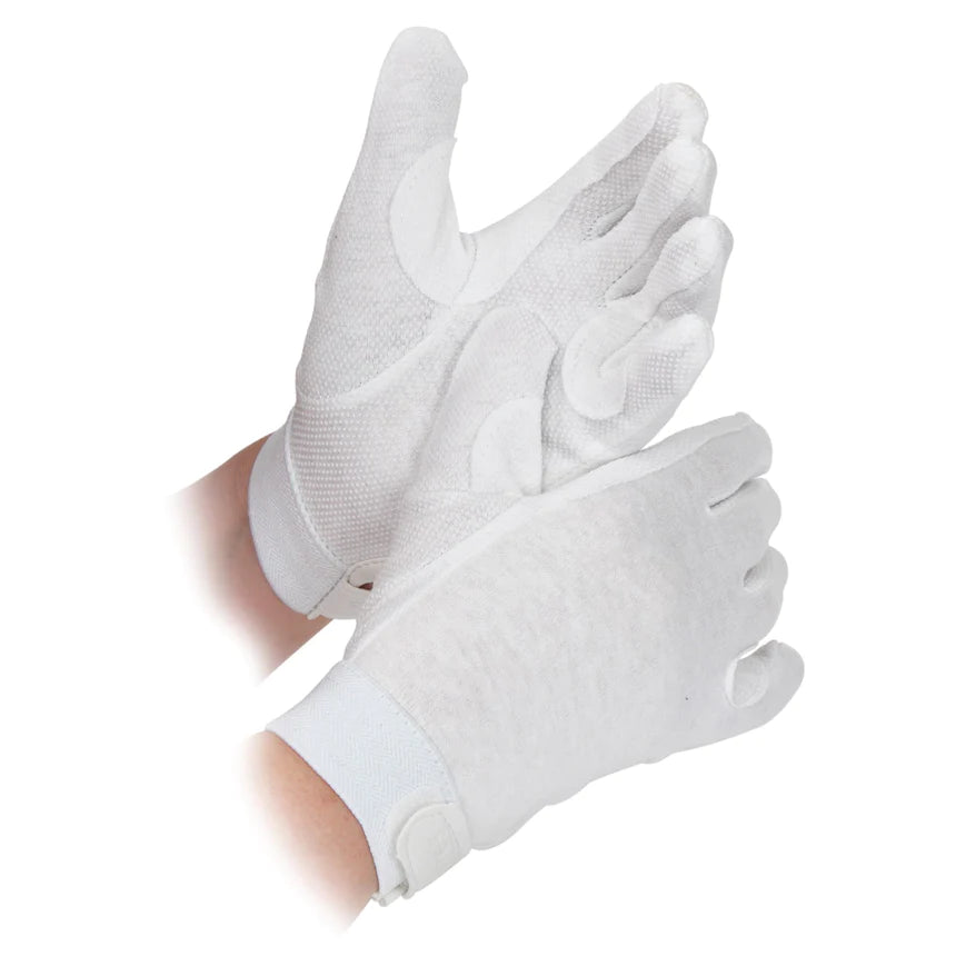 Shires White Adults Newbury Gloves