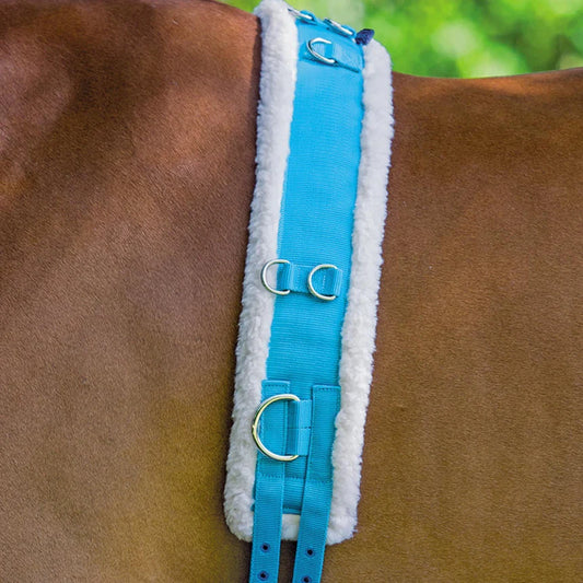 Shires Blue Nylon Roller With Fleece Padding