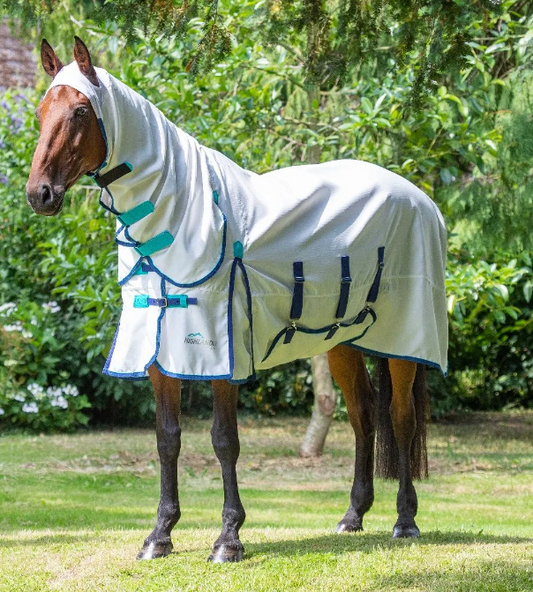 SHIRES HIGHLANDER PLUS SWEET ITCH COMBO RUG WHITE