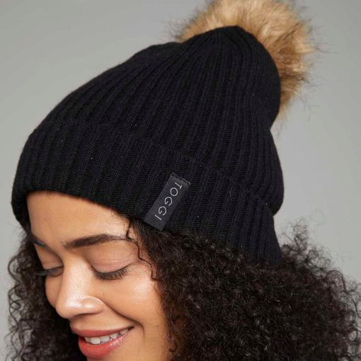 Toggi Black Dual Bobble Hat