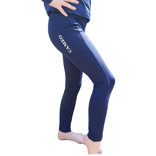 Cameo Childrens Navy Riding Tights