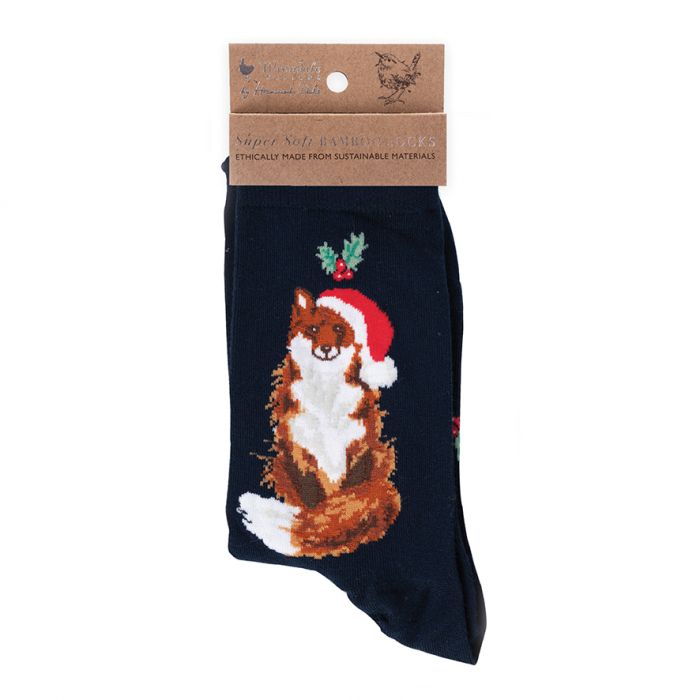 Wrendale ' Festive Fox' Socks